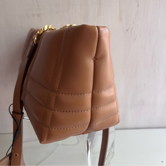 BURBERRY Small Lola Quilted Leather Shoulder Bag- Marple Brown - Picture 7 of 13